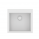 Νεροχύτης Γρανιτένιος Sanitec Ultra Granite 816 (50X50) Bianco (Λευκό) Βαρέως Τύπου με 1 Μεγάλη Γούρνα